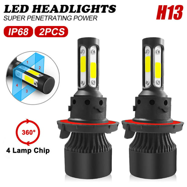 2000W 300000LM H13 9008 LED Headlight Bulbs High Low Beam Kit Super Bright 6000K